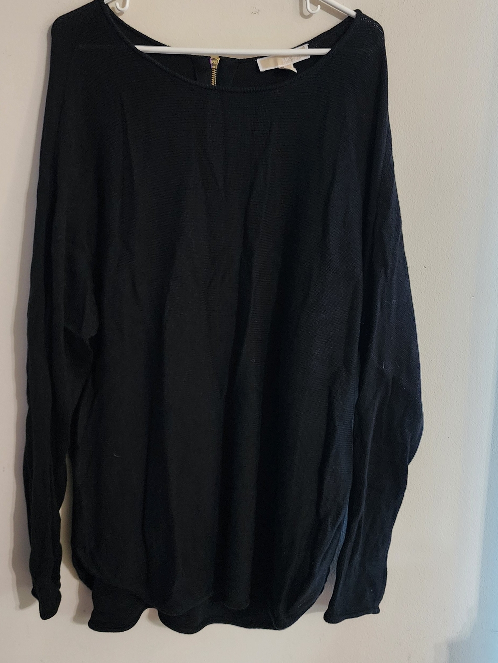 MICHAEL Michael Kors Black Long Sleeve Cotton Blend Sweater